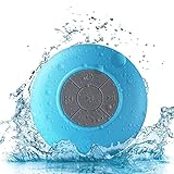 LEKOO Portable Shower Speaker Wireless Waterproof Bluetooth 3.0 Hands-free Speakerphone (Blue)