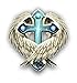 Vinyl Junkie Graphics Angel Wing and Cross Sticker/Decal