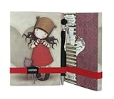 Santoro Gorjuss Premium Journal Set with Bookmark and Pen, Purrrrrfect Love (GJ19612)