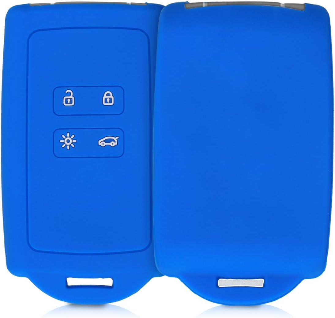 kwmobile Car Key Cover Compatible with Renault 4 Button Car Key Smart Key (only Keyless Go)