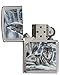 Zippo Mazzi Wolves Pocket Lighter, Brushed Chrome