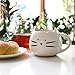 Koolkatkoo Cat Coffee Mug for Women Girls Cute Ceramic Meow Mugs for Cat Lover Tea Cup 12 oz White