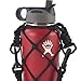 Gearproz HydroNet Carry Bag with Handle and Shoulder Strap for Hydro Flask, Takeya and Universal Water Bottles, Compatible with Wide Mouth Bottles (32 oz, Black)