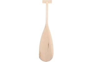 CORHAD Wooden Canoe Paddle 19.69 Inch Lightweight Wood Boat Paddle with Ergonomic T-Handle for Kayaking Canoeing and Water Sp