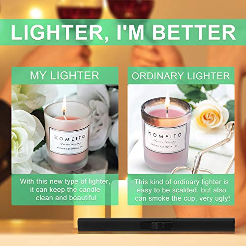 HAPPYLIFE Lighters Candle Lighter Portable Charging Flameless Upgrade