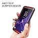 YOUMAKER Galaxy S9+ Plus Case, Metallic Red with Built-in Screen Protector Heavy Duty Protection Shockproof Slim Fit Full Body Case Cover for Samsung Galaxy S9 Plus 6.2 inch - Red/Black