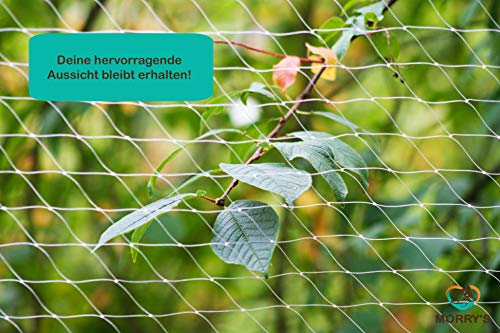 Morry's Katzennetz Transparent für Balkon & Fenster| 8x3m Sicherheitsnetz inkl. Befestigungsmaterial – Bild 5