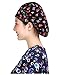 Nothar 3pc Women's Adjustable Scrub Cap Sweatband Bouffant Hats Value Set