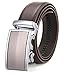 ITIEZY Men's Leather Ratchet Dress Belt with Automatic Buckle Sliding Belt for Men in Gift Box