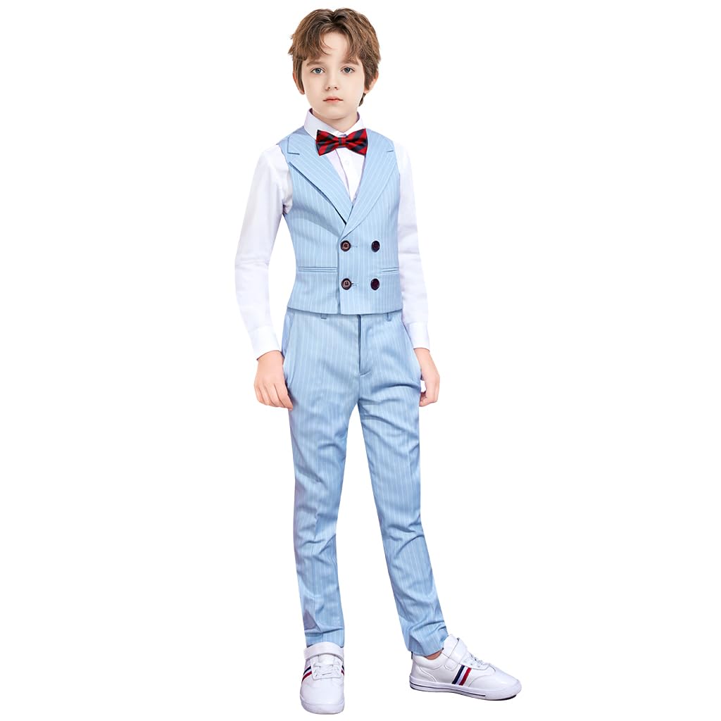 Marvelous World Boys' 5-Piece Formal Vest Suit