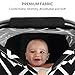 Nursing Cover Breastfeeding Cover carseat Canopy , AiKiddo Shopping Cart Stroller High Chair Covers, Multi-Use Infinity Shawl Fashion Scarf for Moms Infants Girls and Boys (Black)
