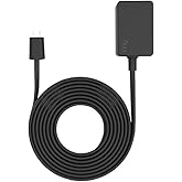 10ft Power Adapter for Ring Indoor Cam (1st Gen), Black