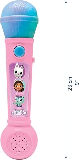 Lexibook Gabby’s Dollhouse Lighting Microphone with Speaker Pink/Blue MIC80GDH view 7