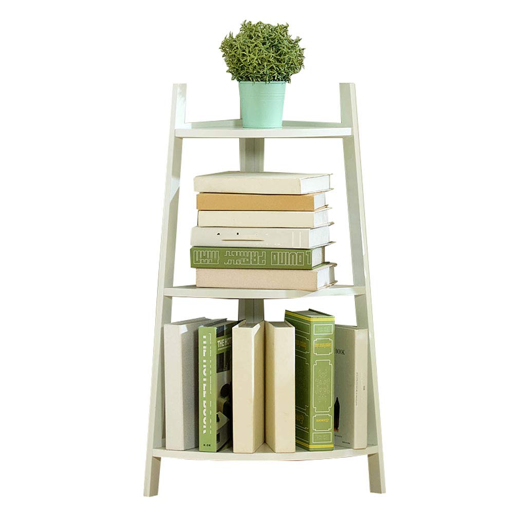 Shelf YAN SYF 3 Schichten Massivholzboden Bücherregal Ecke Lagerregal