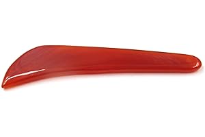 Dtacke Red 11cm/4.3" Knife Style Agate Knife Polishing Burnisher Polishing Knife Edge Craft Jewellery Clay Craft Tool