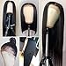 CHEETAHBEAUTY（18inch Brazilian Straight Lace Front Wigs Human Hair 13x4 Lace Front Wig For Black Women Pre Plucked with Baby Hair Jet Black