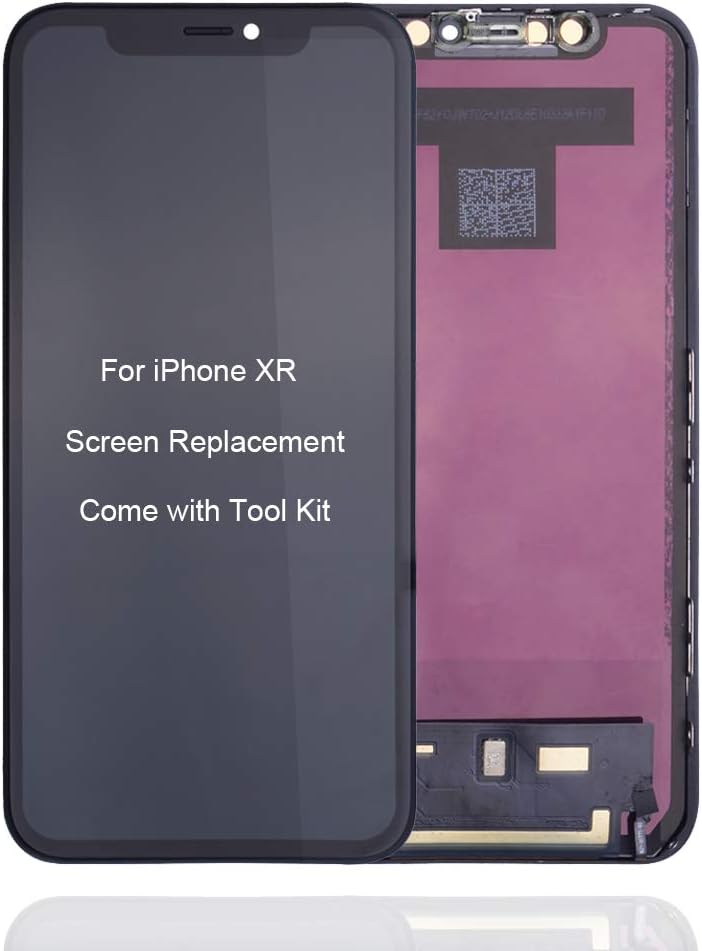 VANYUST For iPhone XR Screen Replacement, LCD Display Assembly Touch Screen Digitizer Replacement For iPhone XR 6.1 inch Come With Waterproof Frame Adhesive Sticker + Tool Kit