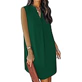 ANFTFH Women's Sleeveless Dresses 2026 V Neck Casual Trendy Dresses（S-2XL）