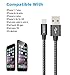 LOVRI 3pack 3ft 6ft 10ft Nylon Braided Charging Cable Cord 8Pin Lightning to USB Cable Charger Compatible with iPhone 7/ 7 Plus/6/6s/6 plus/6s plus, iPhone 5/5s/5c,iPad, iPod and More (Black Gray)