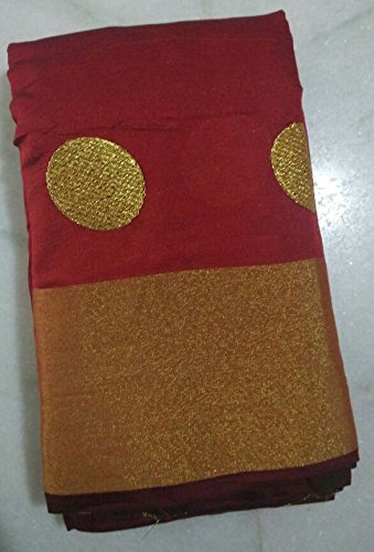 perfectblue women's cotton with blouse piece saree