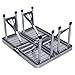 Outdoor Garden Aluminum Portable Folding Camping Picnic Table W/ 4 Seats