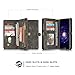 KONKY Magnetic Wallet Case Suit for Samsung Galaxy S8 Black