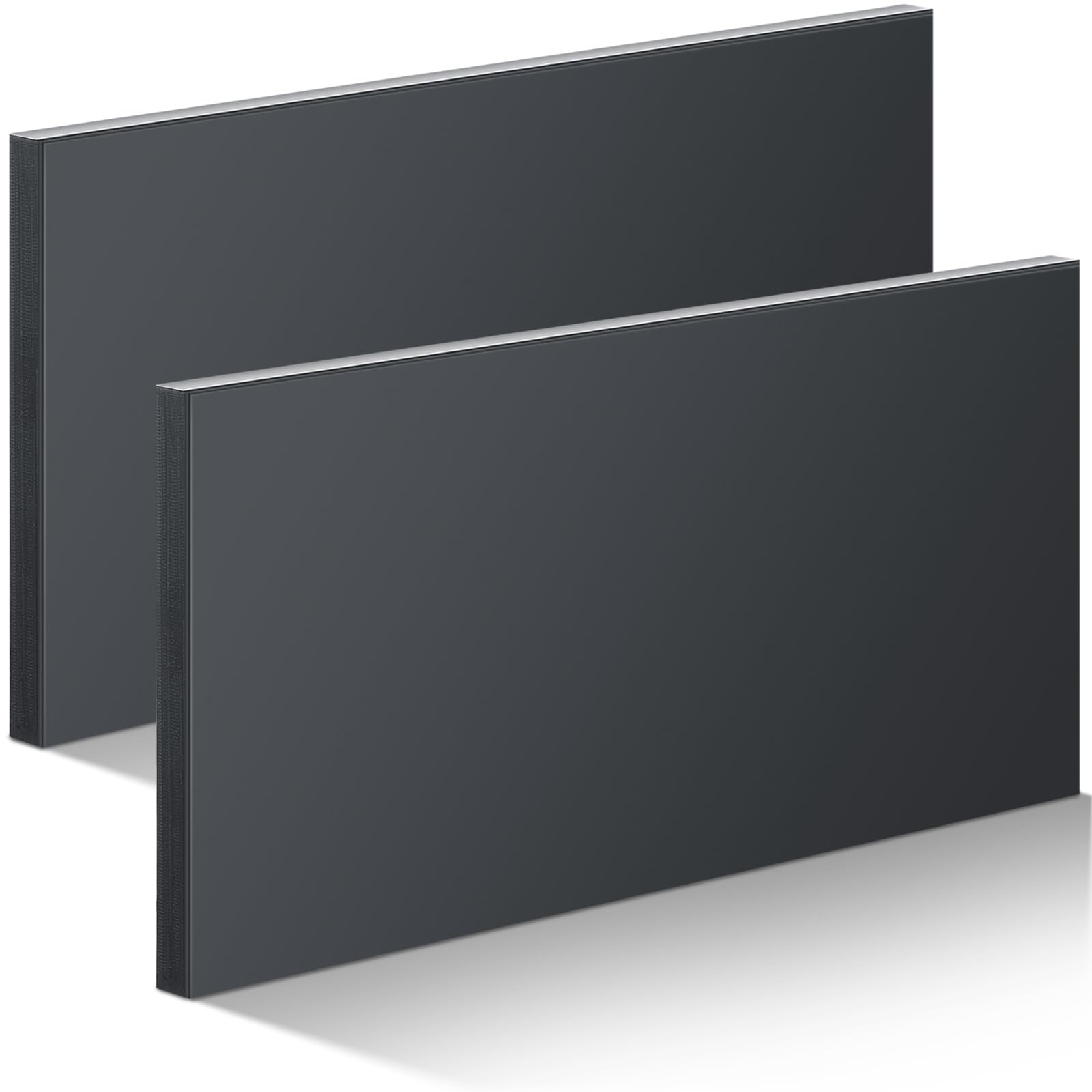 Photo 1 of Frienda HDPE Plastic Sheet, HDPE Sheet 1/2" Thick, Size 6" x 12", High Density Polyethylene Solid Plastic Block for DIY Projects for Machining Home (Black, 2 Pcs)