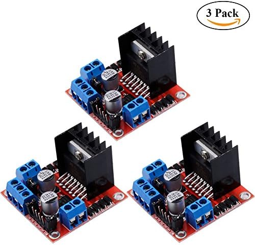 CJRSLRB 3Pack L298N Module, Dual H-Bridge L298N Stepper Motor Driver Controller Board for Arduino