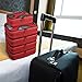 Shacke 6 Set Packing Cubes for Travel Lightweight Luggage Organizer (Warm Red)