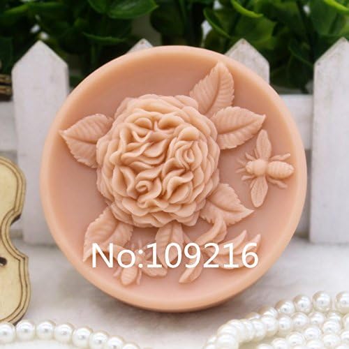 Creativemoldstore1pcs Hydrangea with Honeybee (zx142) Silicone Handmade Soap Mold Crafts DIY Mould