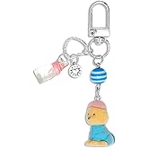 Nalefow Cute Keychain Fuzzy Dog Puppy Decor Keychains Aesthetic Y2K Bag Charm Key Chains Accessories for Keys Bags Camera