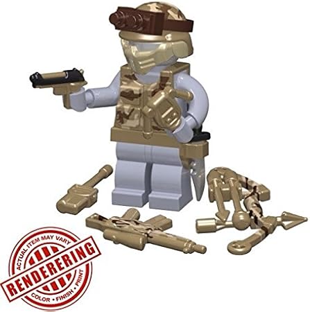 Amazon モダンコンバット デザート オールインワンパック カスタムパーツ アーミー 装備品 武器 カスタムフィグ ブロック おもちゃ