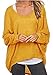 Guandiif Women Baggy Shirts Batwing Sleeve Pullover Tops Casual Tee Knit Oversize Loose Sweatshirt