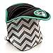Deluxe Neoprene Insulated Lunch Bag Extra Thick Lunch Box Tote Heavy Duty Zipper Use For Snacks, Baby Bottle Bag, Six Pack Bottle Carrier Cooler (Gray chevron/aqua trim)