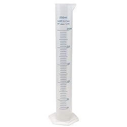 250ml Plastic Graduated Cylinder, Printed and