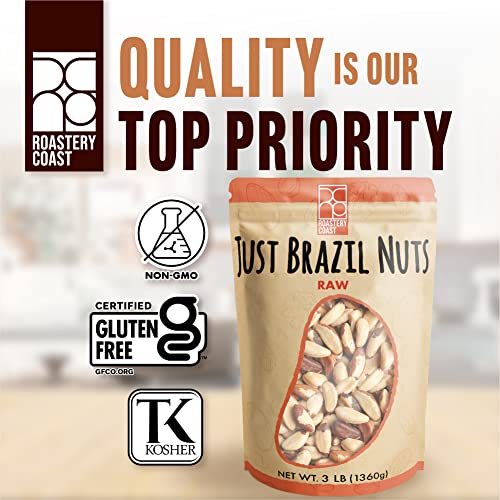 Roastery Coast DAILY NUTS Whole Raw Brazil Nuts Selenium Bulk