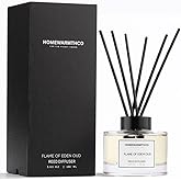 Homewarmthco Reed Diffuser Set - Oud & Citrus 5.63 fl oz (160ml) Scented Diffuser with Sticks Luxury Fragrance for Home, Office & Bathroom Shelf Decor.