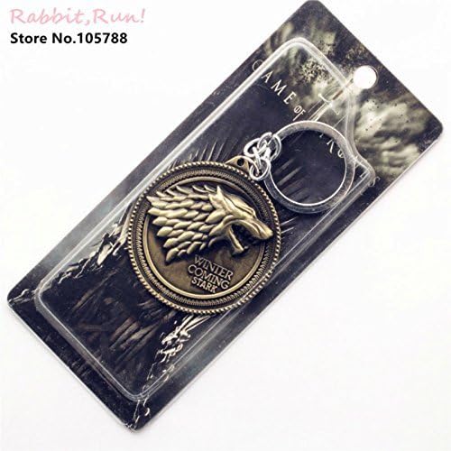 2016 New Metal Keychain Game of Thrones for Stark House by Shopping Me