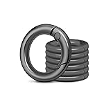 12 Pack Small Spring O Ring, Metal Key Ring Hook