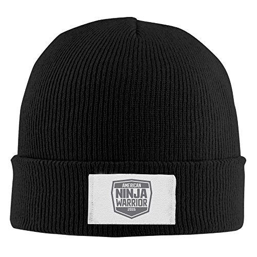 Amone American Ninja Warriory Winter Knitting Wool Warm Hat Black