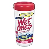 Wet Ones 04703CT Antibacterial Moist Towelettes, Cloth, 5 3/4 x 7 1/2, 40-Count (Case of 12)