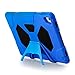 iPad Air 2 Case, iPad Kids Case, Aceguarder Shockproof Scratchproof Drop Resistance Super Protection Cover Case iPad Air 2 Tablet (Blue-Black)