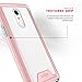 Zizo ION Series Compatible with LG Stylo 4 Case Military Grade Drop Tested with Tempered Glass Screen Protector Rose Gold Clear