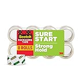 Scotch Sure Start Shipping Packaging Tape, 1.88" x