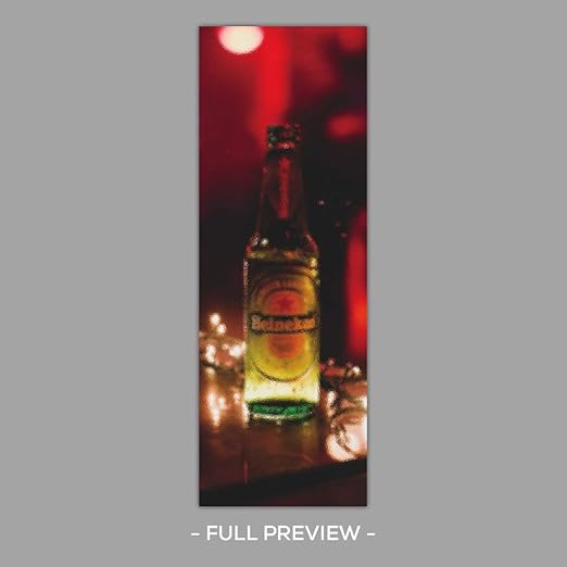 Vinilo para Nevera - Cerveza en Pub - Efecto de Vidrio Esmerilado ...