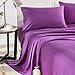 Honeymoon 1800 Brushed Microfiber Bed Sheet Set, Ultra Soft, Full - Purple
