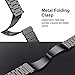 Wolait Compatible with Apple Watch Ultra 2 Band 49mm 46mm 45mm 44mm 42mm, Ultra Thin Solid Stainless Steel Band for Apple iWatch Ultra SE Series 10/9/8/7/ 6/5/4/3,Black