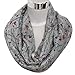 Christmas Gift, Egmy 1PC Womens Cute Bird Print Scarf Shawl Soft Scarves Winter Warm (Gray)