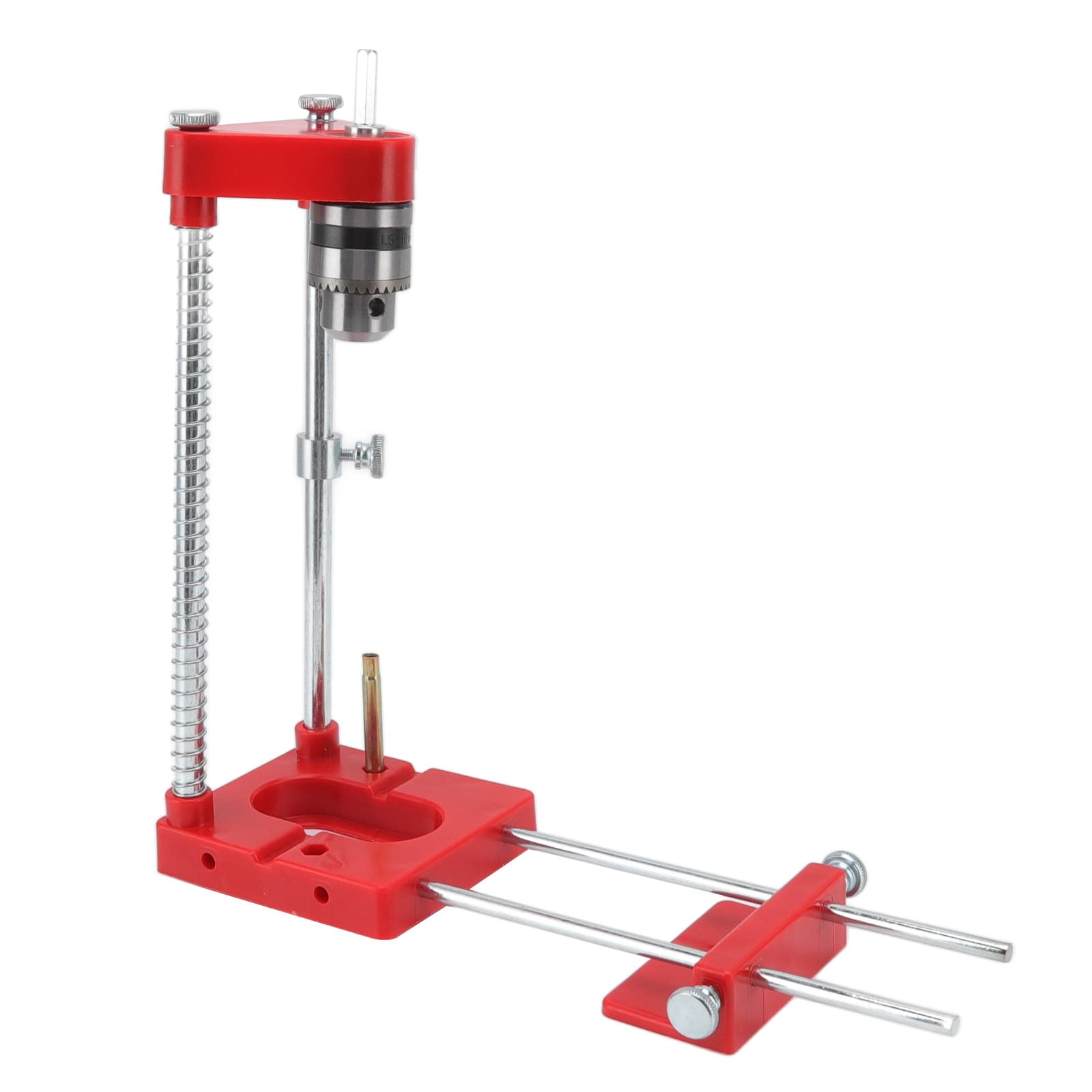 Portable Drill Guide Woodworking Drill Locator Alloy Drill Press Steel Plastic Portable Drilling Positioner Carpentry Accessories for Furniture Drill Guide Attachment