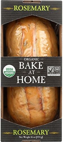 Essential Baking Company Bread - Organic - Bake at Home - Rosemary - 16 oz - case of 12 - 95%+ Organic - Gluten Free -